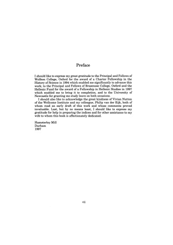 Greek Medicine from the Heroic to the Hellenistic Age: A Source Book