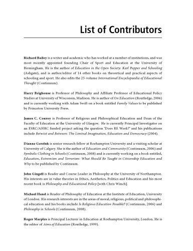 The Philosophy of Education: An Introduction