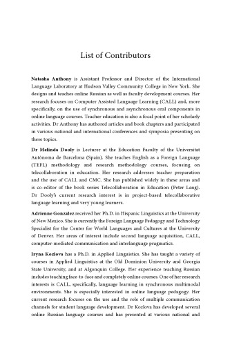 Online Teaching and Learning: Sociocultural Perspectives