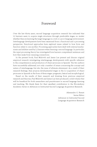 The Developmental Dimension in Instructed Second Language Learning: The L2 Acquisition of Object Pronouns in Spanish