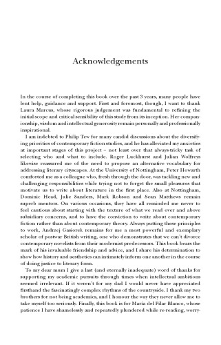 Contemporary British Fiction and the Artistry of Space: Style, Landscape, Perception