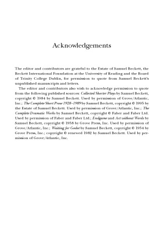 Beckett and Ethics