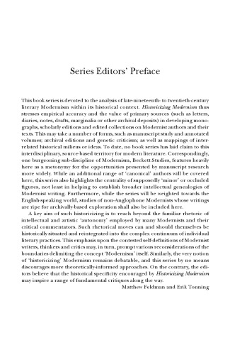 Katherine Mansfield and Literary Modernism: Historicizing Modernism