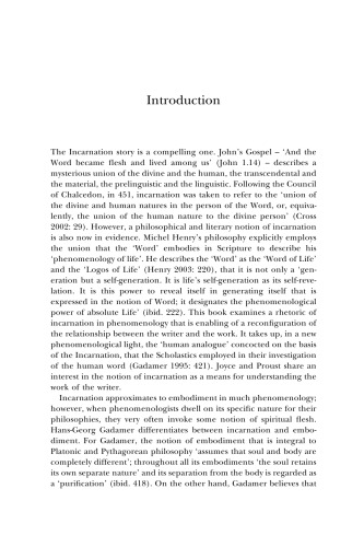 The Incarnation of Language: Joyce, Proust and a Philosophy of the Flesh