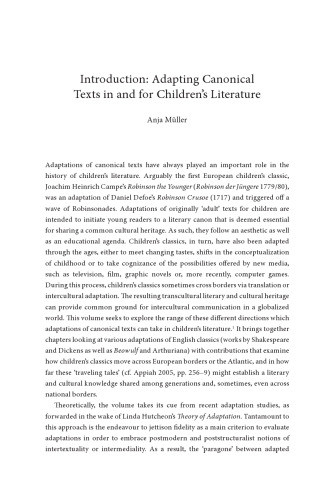 Adapting Canonical Texts in Children's Literature