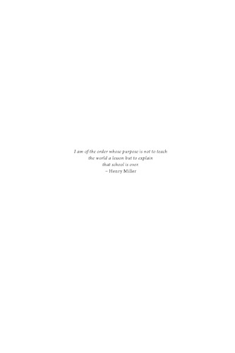 Henry Miller: the Inhuman Artist: A Philosophical Inquiry