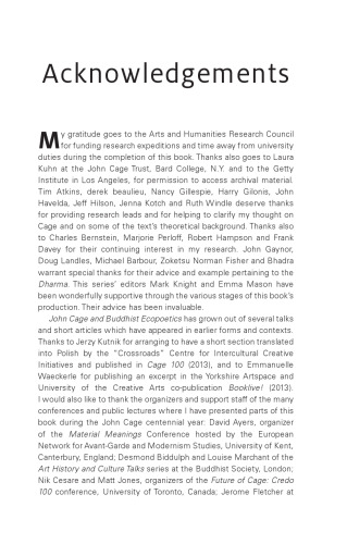 John Cage and Buddhist Ecopoetics