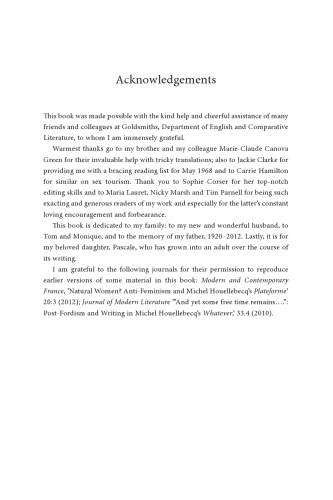 Michel Houellebecq and the Literature of Despair