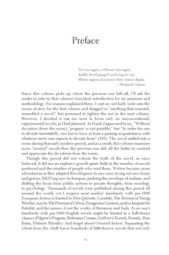 The Novel: An Alternative History 1600 to 1800