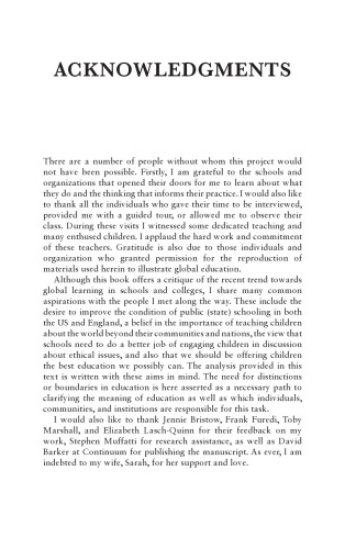The False Promise of Global Learning: Why education needs boundaries