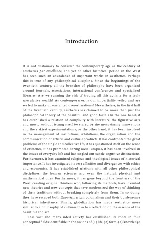 20th Century Aesthetics: Towards a Theory of Feeling