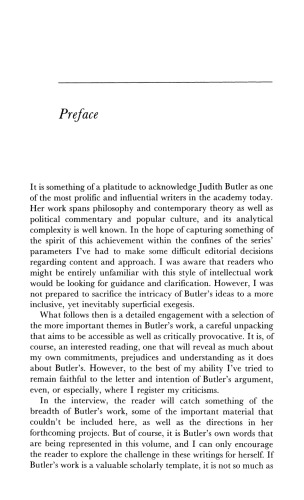 Judith Butler: Live Theory