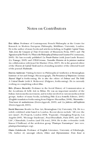 Deleuze, Guattari and the Production of the New