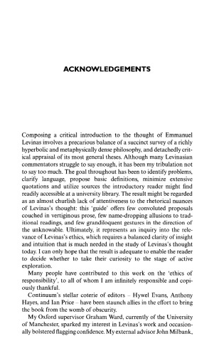 Levinas: A Guide for the Perplexed