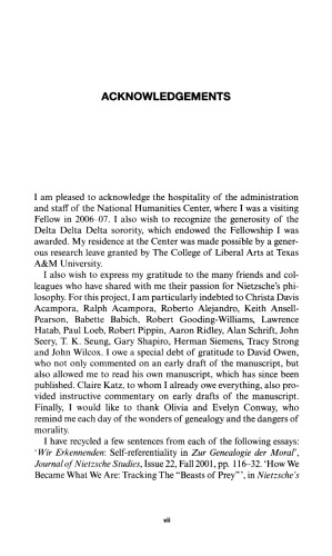 Nietzsche’s On the Genealogy of Morals: A Reader’s Guide