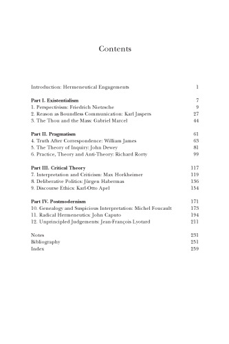 Philosophical Hermeneutics Reinterpreted: Dialogues with Existentialism, Pragmatism, Critical Theory and Postmodernism