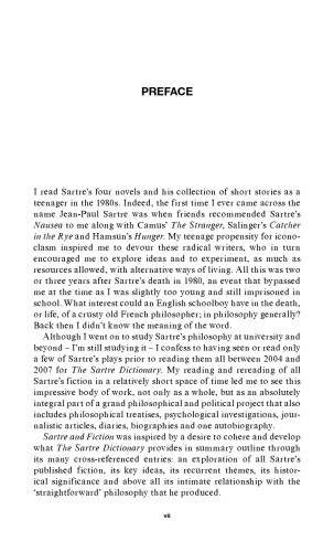 Sartre and Fiction