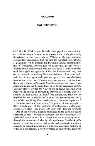 Starting with Derrida: Plato, Aristotle and Hegel