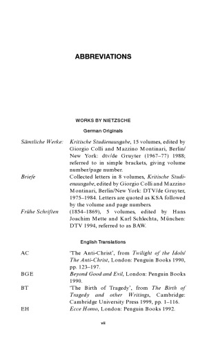 Starting with Nietzsche