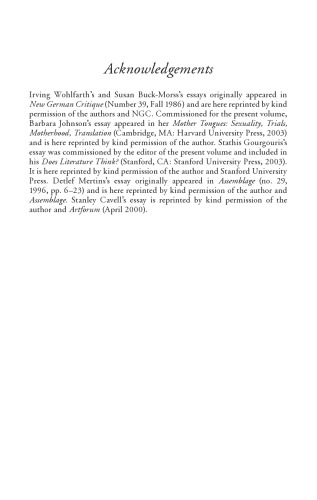 Walter Benjamin and the Arcades Project