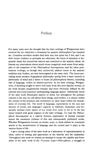 Wittgenstein and Gadamer: Towards a post-analytic philosophy of language