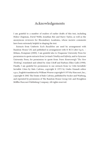 Levinas, Storytelling and Anti-Storytelling