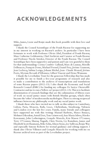 Ricœur and the Negation of Happiness