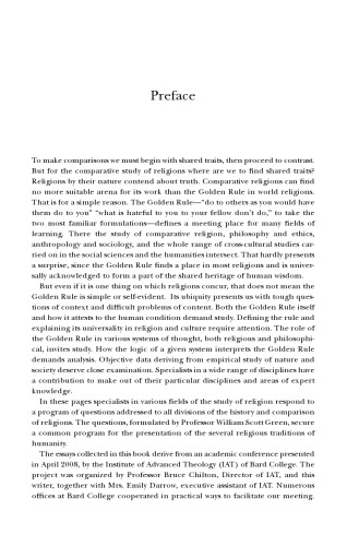 The Golden Rule: The Ethics of Reciprocity in World Religions