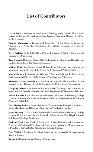 The New Visibility of Religion: Studies in Religion and Cultural Hermeneutics