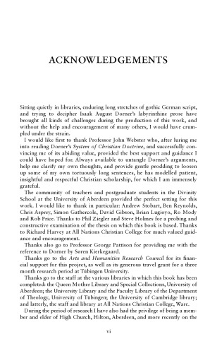Isaak A. Dorner: The Triune God and the Gospel of Salvation