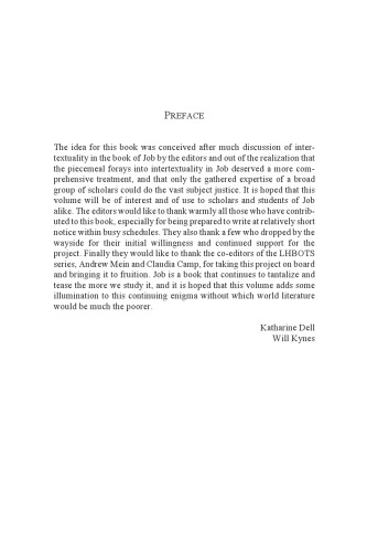 Reading Job Intertextually
