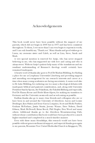 Law and Gospel in Emil Brunner's Earlier Dialectical Theology