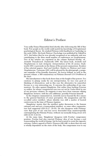 Simplicius: On Aristotle On the Soul 3.1-5