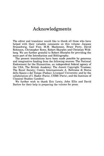 Alexander of Aphrodisias: On Aristotle Metaphysics 1