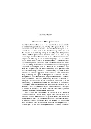 Alexander of Aphrodisias: Quaestiones 2.16-3.15