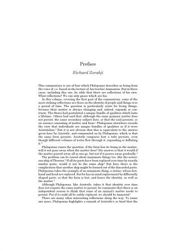 Philoponus: On Aristotle On Coming-to-Be and Perishing 1.1-5