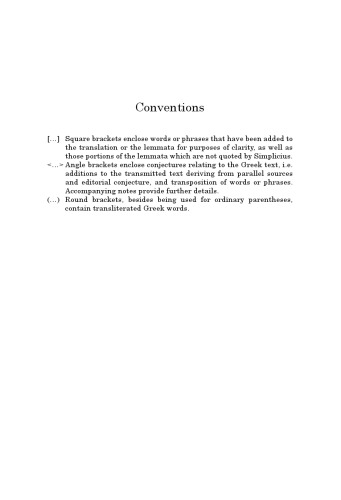 Simplicius: On Aristotle On the Heavens 1.5-9