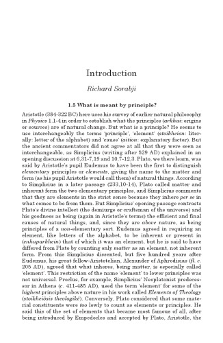 Simplicius: On Aristotle Physics 1.5-9