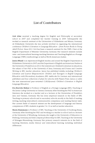 Children’s Literature in Second Language Education