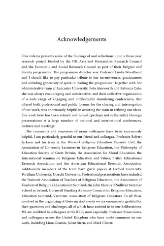 Does Religious Education Work?: A Multi-dimensional Investigation