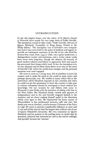 Selected Writings of Fulke Greville