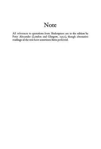 Shakespeare and the Story: Aspects of Creation