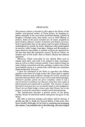 Tudor Verse Satire