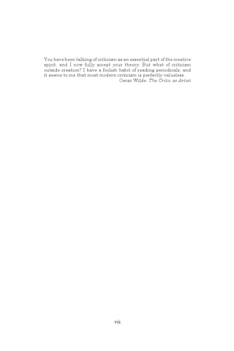 The Comedian as Critic: Greek Old Comedy and Poetics