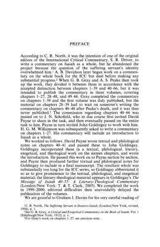 A Critical and Exegetical Commentary on Isaiah 40-55