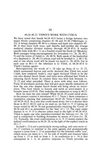 A Critical and Exegetical Commentary on Isaiah 40–55 Volume II
