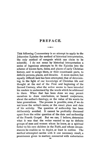 The Johannine Epistles
