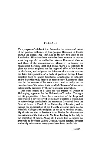 Rousseau and the French Revolution 1762-1791