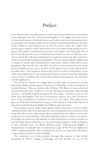 Judicial Review and the Constitution