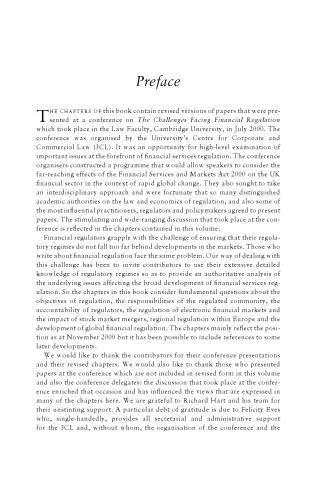 Regulating Financial Services and Markets in the Twenty First Century